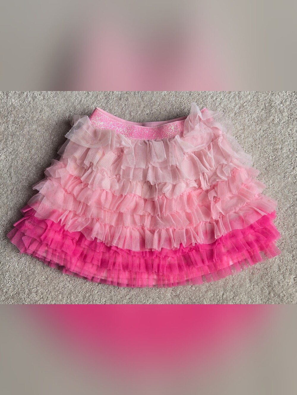 Place Pink Ombre Ruffled Tutu Skirt